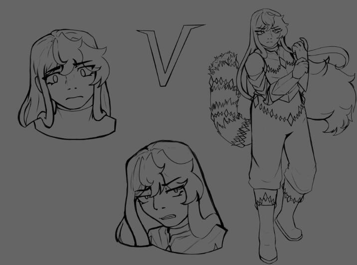 NEW COMMISSION EXAMPLE LINE ART